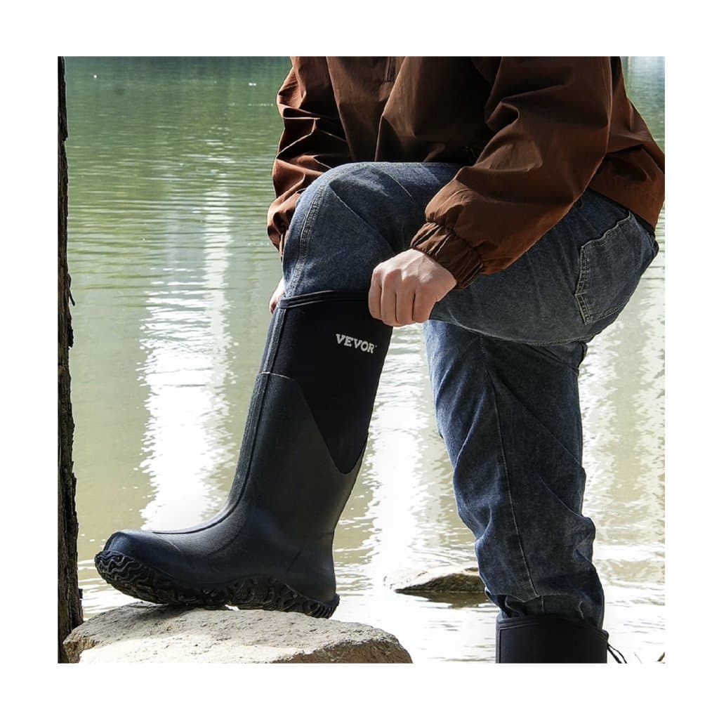 Pánské pracovní boty z neoprenu a gumy, proti dešti, velikost US 10