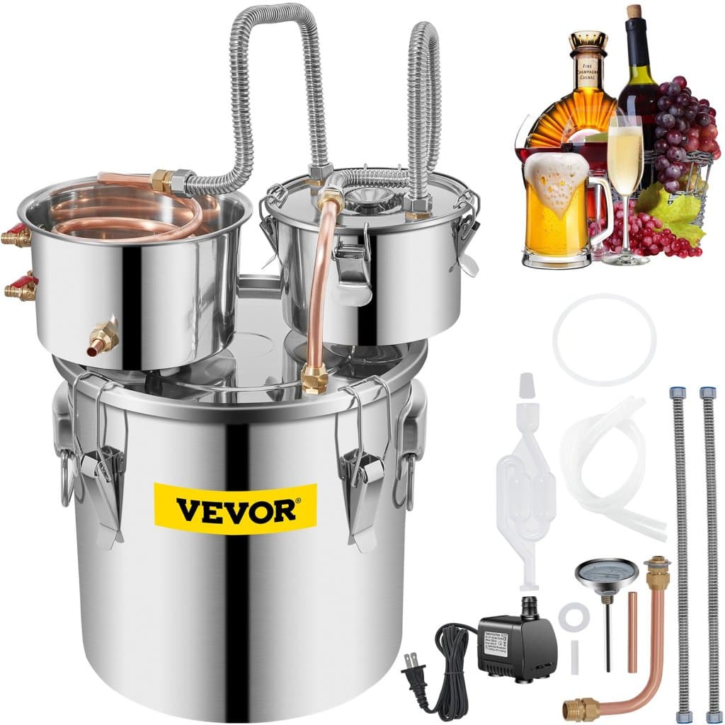 Destilátor s oběhovým čerpadlem 19L, vestavěný teploměr