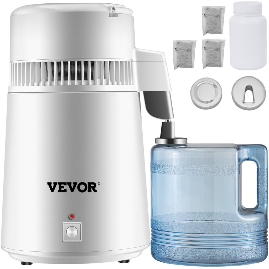 4L destilátor čisté vody 1 L/h, filtrační čistička vody, zubní/médicínský/domácí, 220 V