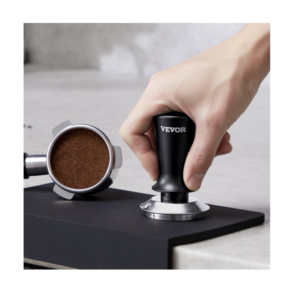 Pěchovadlo do espressa 53 mm, nerezové pěchovadlo na kávu s pružinou