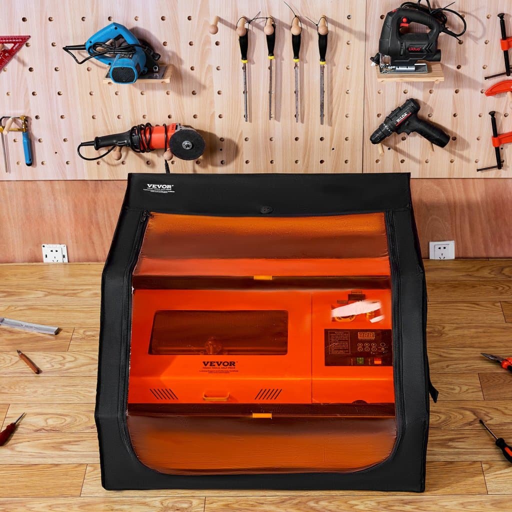 Ochranný kryt laserové gravírky 800×800×500 mm ohnivzdorný