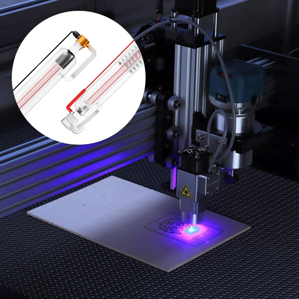 Laserová trubice pro řezání borosilikátového skla 60W CO2 1250 mm