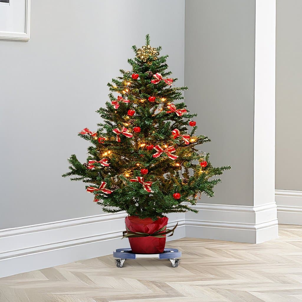 Kulatý plastový odpadkový koš na kolečkách 15–22,8 palců