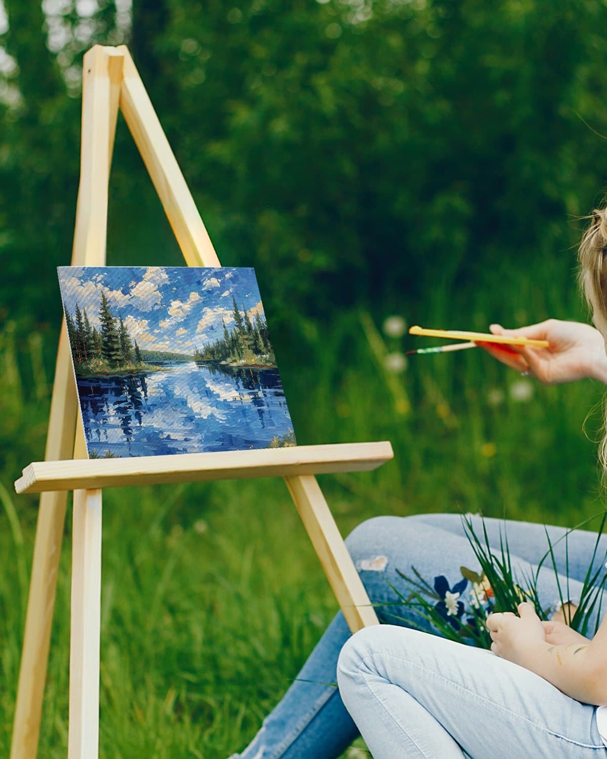 Malířská plátna 48 ks, 11 x 14 palců, čistá malířská plátna