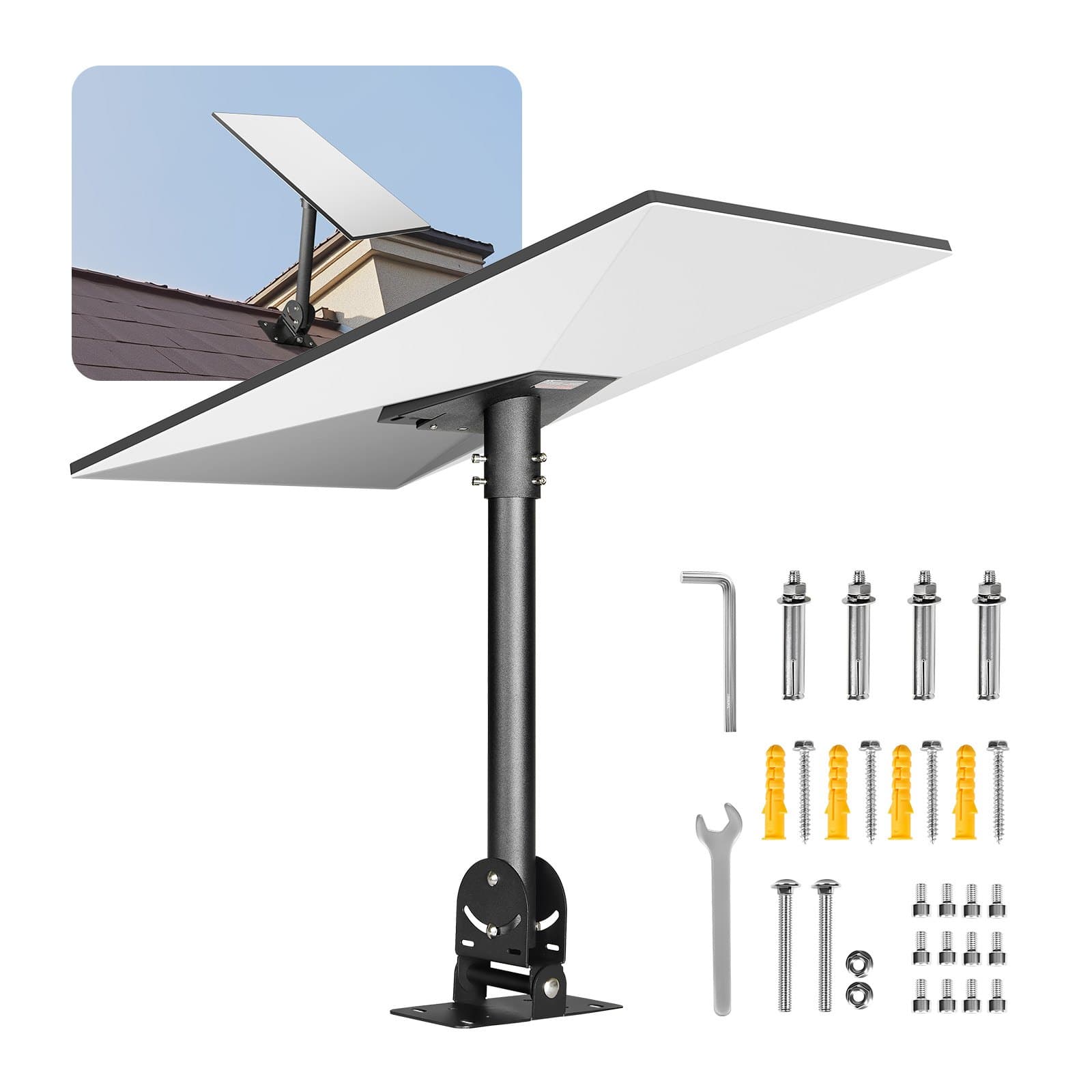 Střešní montážní adaptér Starlink Gen 3 30–150° s nastavitelným držákem na střešní tyč