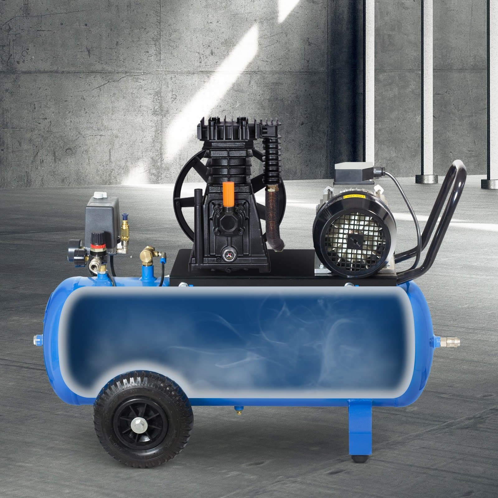 Hlava pístového čerpadla kompresoru 3 HP 5,8 CFM @ 90 PSI, dvouválcová hlava pístového čerpadla
