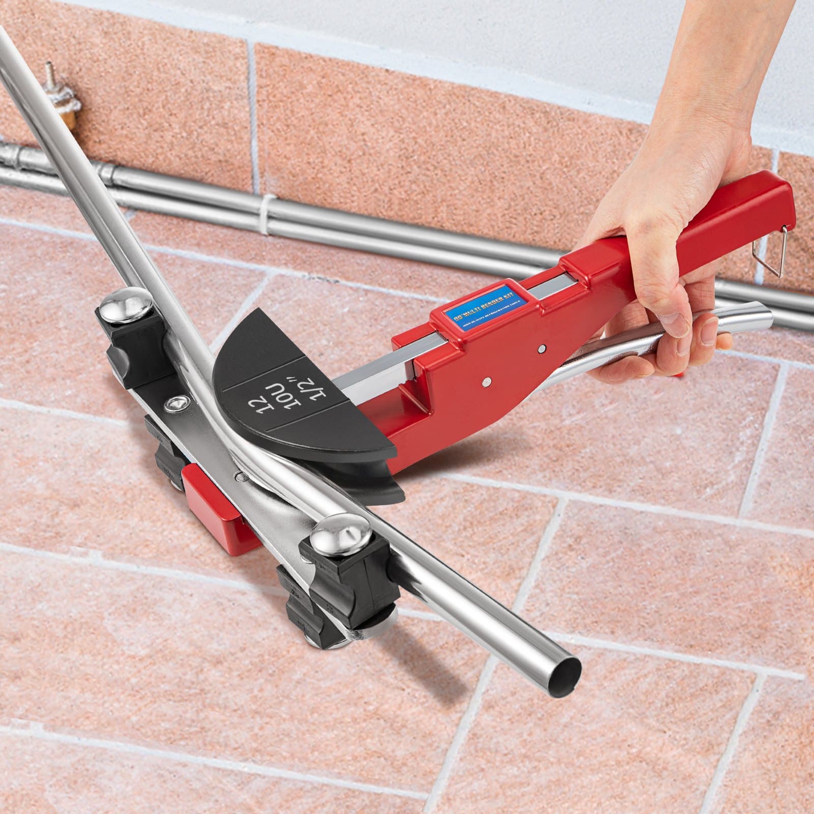 Sada ruční ohýbačky trubek 7 hlavic 1/4" až 7/8" Multifunkční ohýbačka trubek s ráčnou