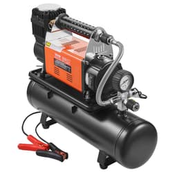 12 V, odolný vzduchový kompresor se soupravou nádob 6 l, přenosné čerpadlo na pneumatiky 6,35 CFM, 150 PSI, terénní kompresor se digitálním manometrem pro huštění pneumatik u nákladních vozů, osobních vozů, SUV, 4x4 a obytných vozidel - miniatura 2