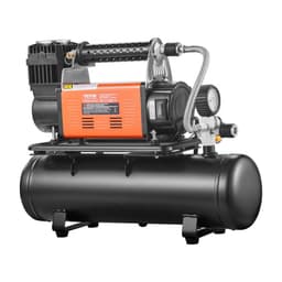 12 V, odolný vzduchový kompresor se soupravou nádob 6 l, přenosné čerpadlo na pneumatiky 6,35 CFM, 150 PSI, terénní kompresor se digitálním manometrem pro huštění pneumatik u nákladních vozů, osobních vozů, SUV, 4x4 a obytných vozidel - miniatura 4