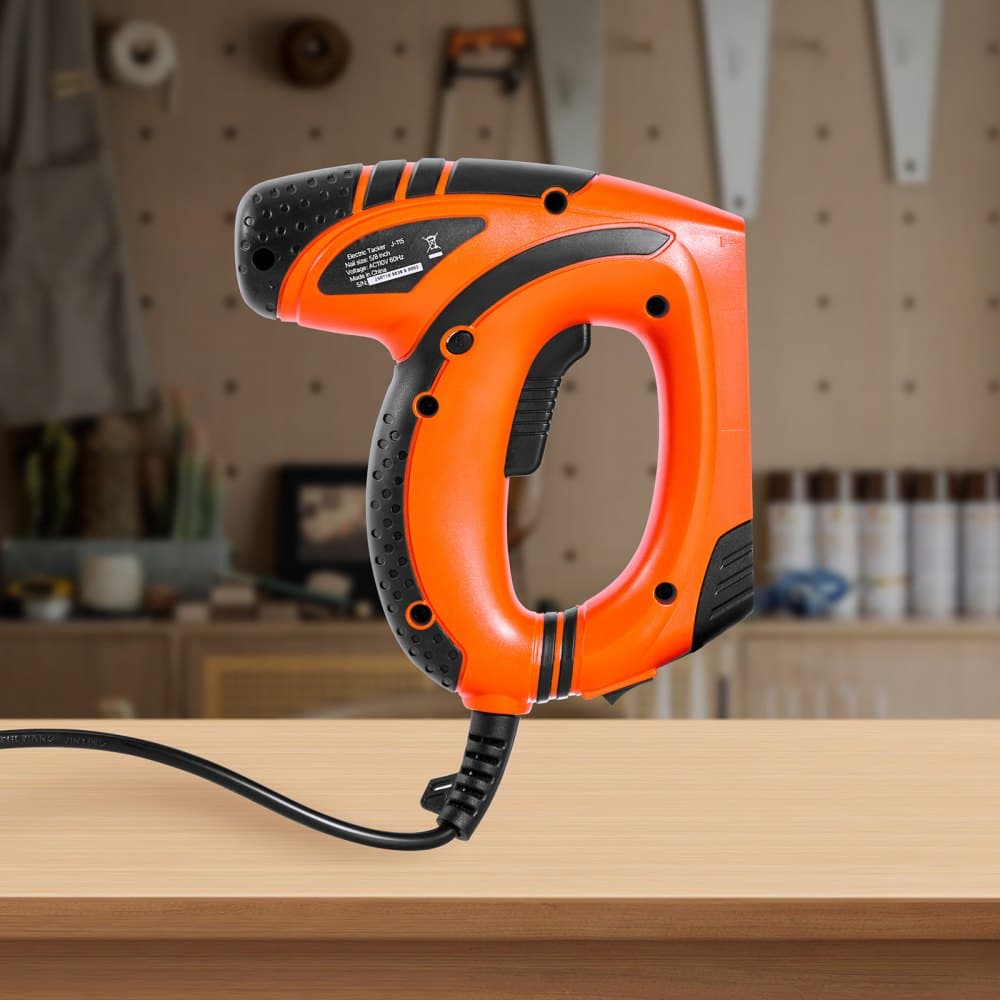 Elektrická hřebíkovačka, 2v1 sponkovačka Brad Nailer, 18 Gauge 15 mm, sešívačka Brad Nailer s 1000 ks sponek a 1000 ks hřebíků, protiskluzová gumová rukojeť, pro práci se dřevem a kutilské projekty