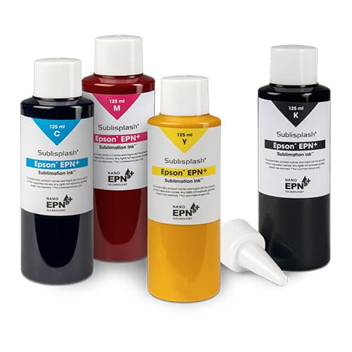 Sublisplash® EPN+ v lahvičkách o objemu 125 ml s dávkovací špičkou, různé barvy