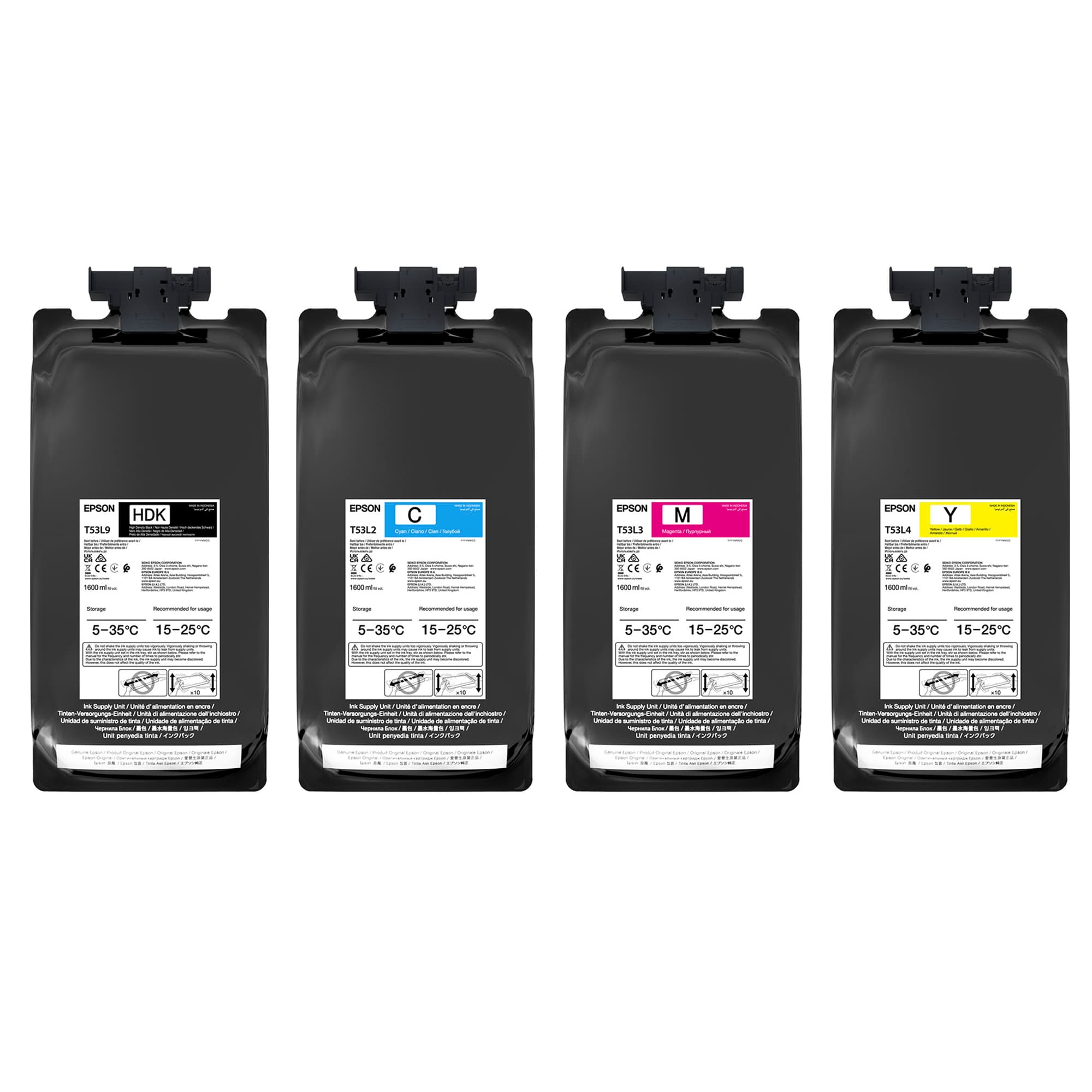 Epson UltraChrome DS, pro SureColor F6400/F6400H, F9500/F9500H, náplň 1600 ml, různé barvy