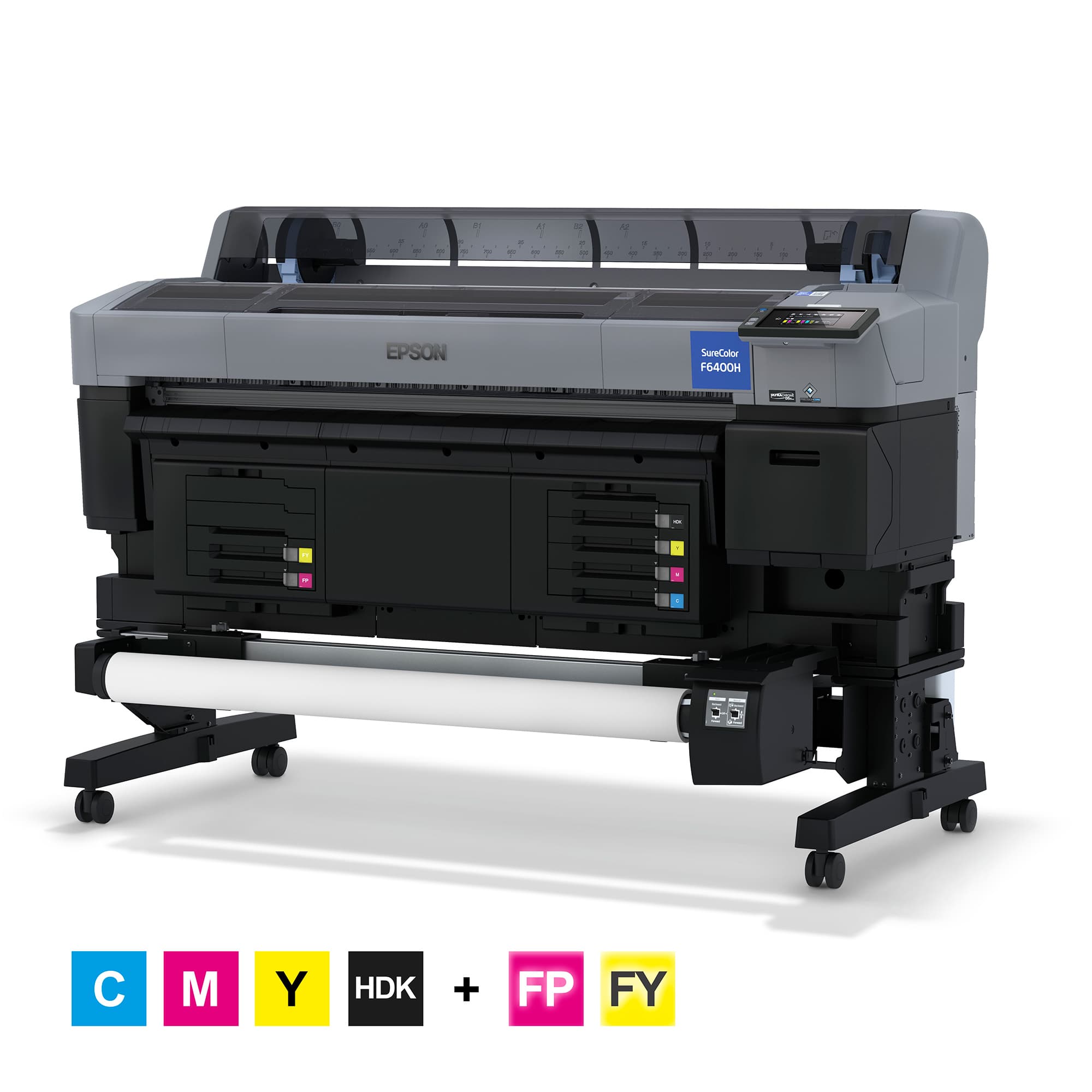 Epson SureColor SC-F6400H, fluorescenční růžová/žlutá, maximální šířka tisku až 1118 mm, včetně navíjecí cívky