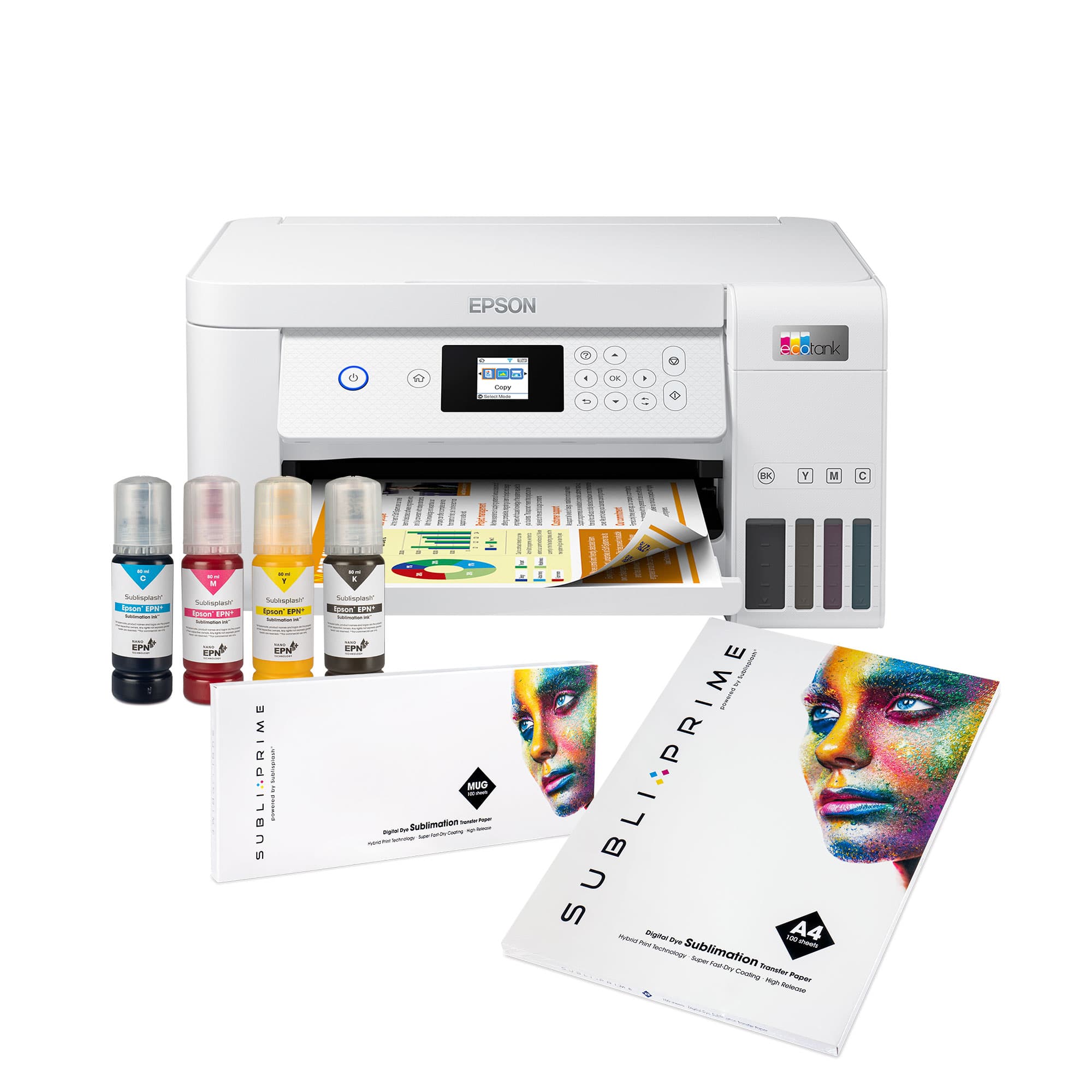 Startovací sada inkoustové tiskárny Epson EcoTank, formát A4, sestávající z:
