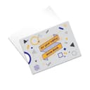 Hliníková náhradní destička pro RFID-CB-, tloušťka 61 x 88 x 0,5 mm, bílá lesklá, zaoblené rohy, poloměr 1 mm, 50 ks/balení