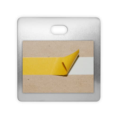 Hliníkový závěs s MDF distančním blokem, rozměr 127 x 127 mm, 10 ks/karton