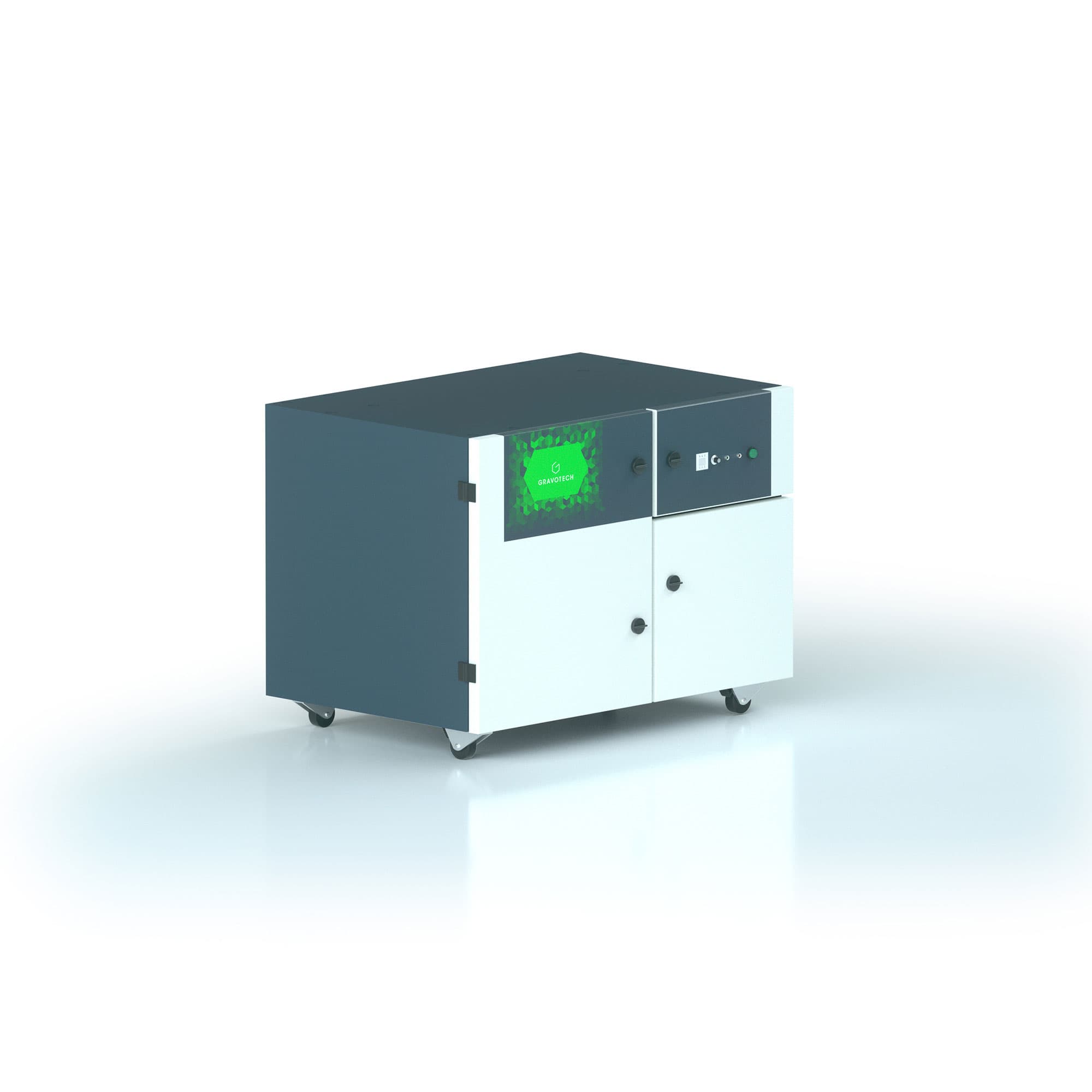 Stůl Gravotech s integrovaným odsávacím filtračním systémem LE140 pro laserový gravírovací stroj Gravotech LS100