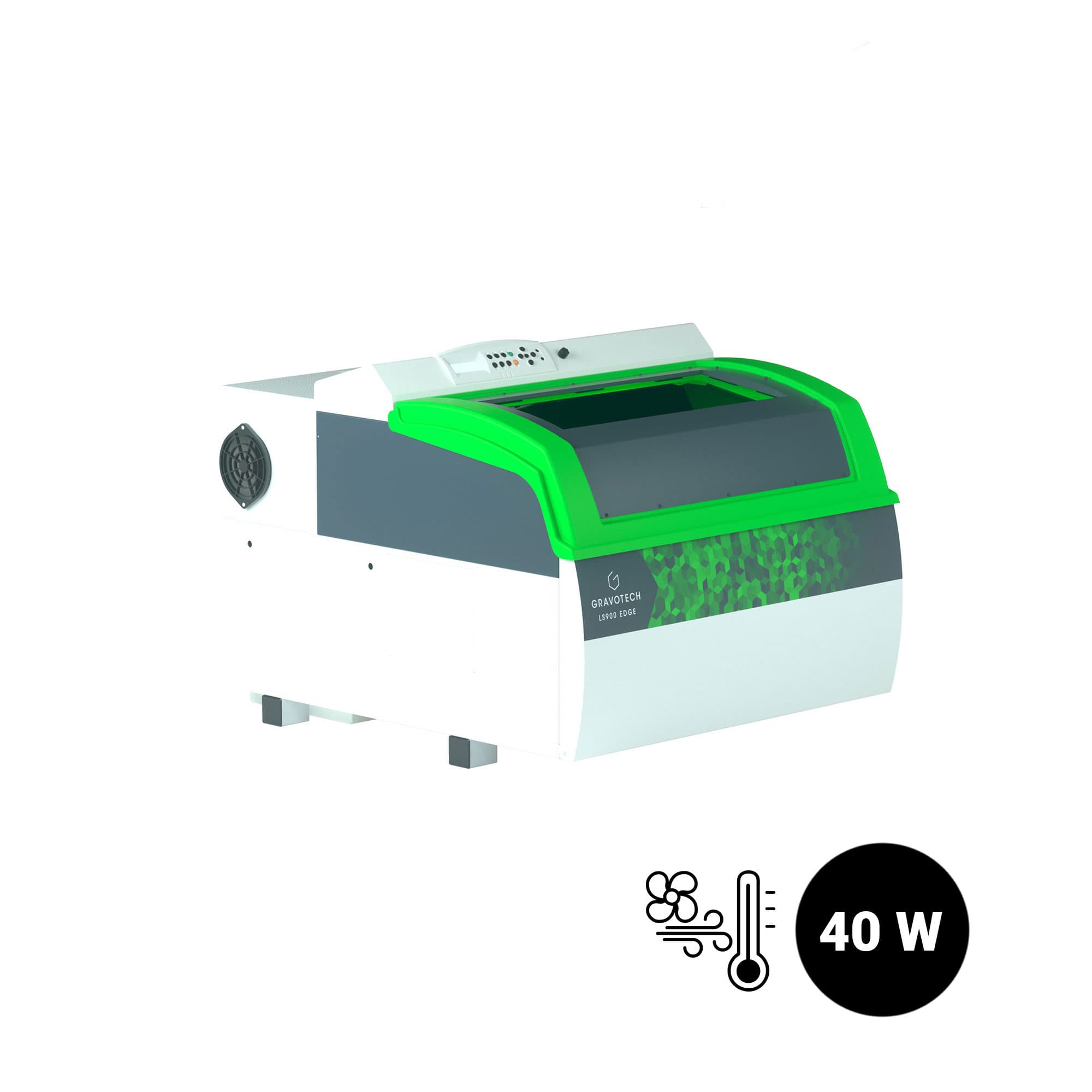 Gravotech LS900 CO2 laserový gravírovací stroj, 40wattový CO2 laser s chlazením vzduchem