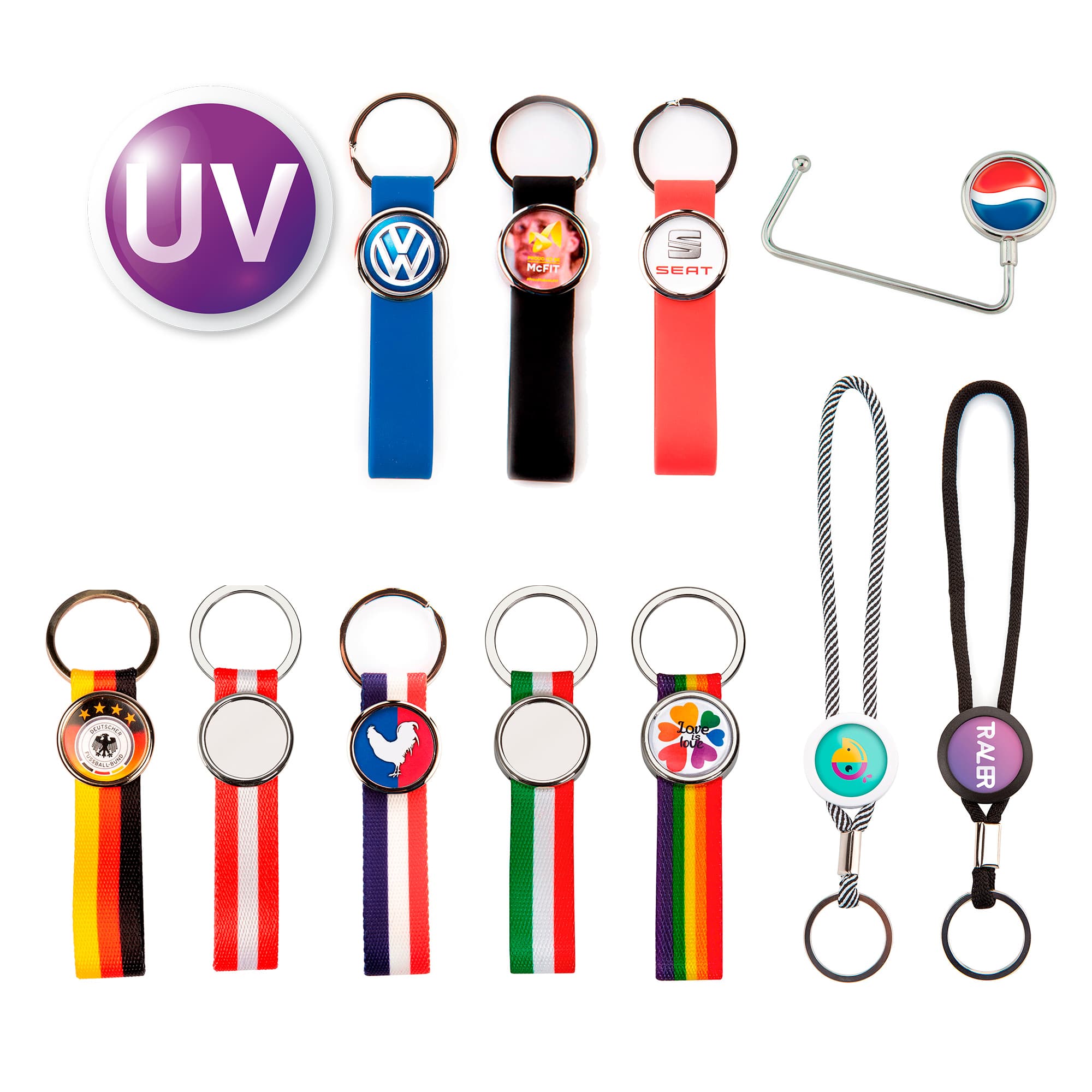 Různé UV Multixx, různé velikosti