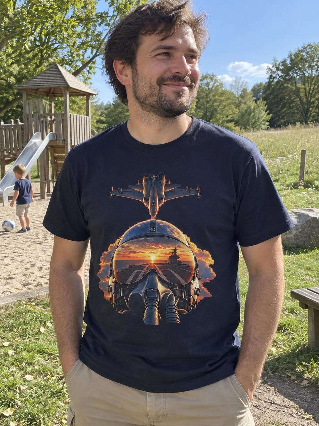 Top Gun – Střemhlav – dětské tričko s potiskem (SOL'S Regent Kids)
