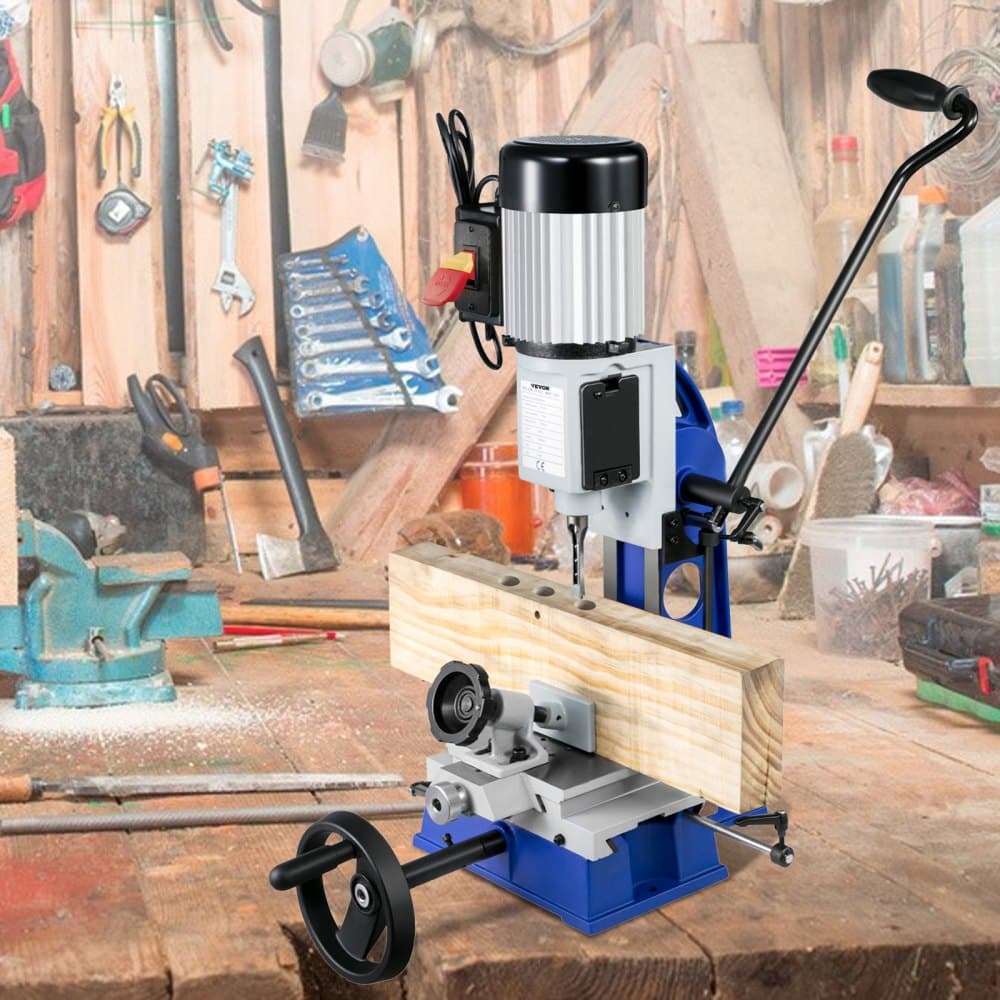 Dlabačka na dřevo, 373 W (1/2 HP), 1400 ot./min. Powermatic, s pohyblivým pracovním stolem, stolní dlabačka, pro vytváření kulatých, čtvercových nebo speciálních čtvercových otvorů ve dřevě