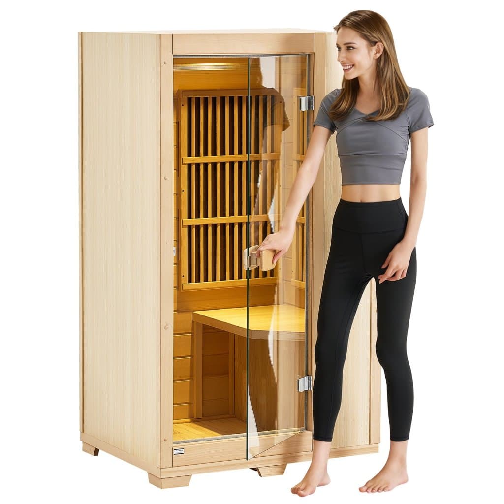 Domácí dřevěná sauna spa pro 1 osobu 1140W