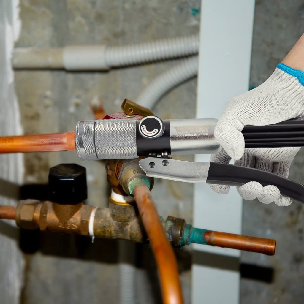 Hydraulický rozšiřovač trubek se 7 hlavicemi