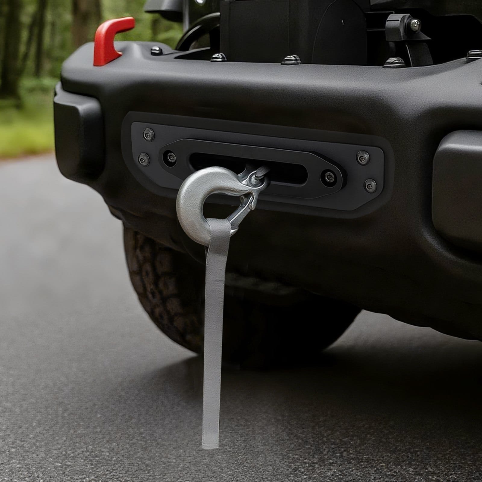 Držák navijáku na tažný hák pro Jeep Wrangler JL/JLU (modely 2018–2023)