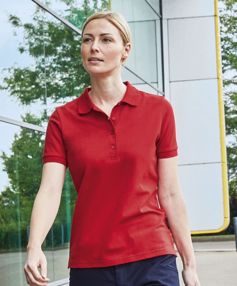 Daiber | JN 1805 - Dámské pracovní elastické bio polo - Solid