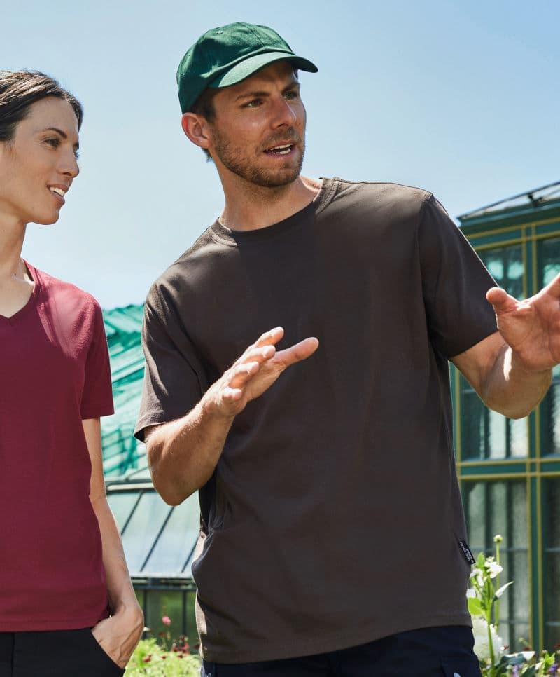 Daiber | JN 1808 - Pánské pracovní tričko z bio bavlny - Solid