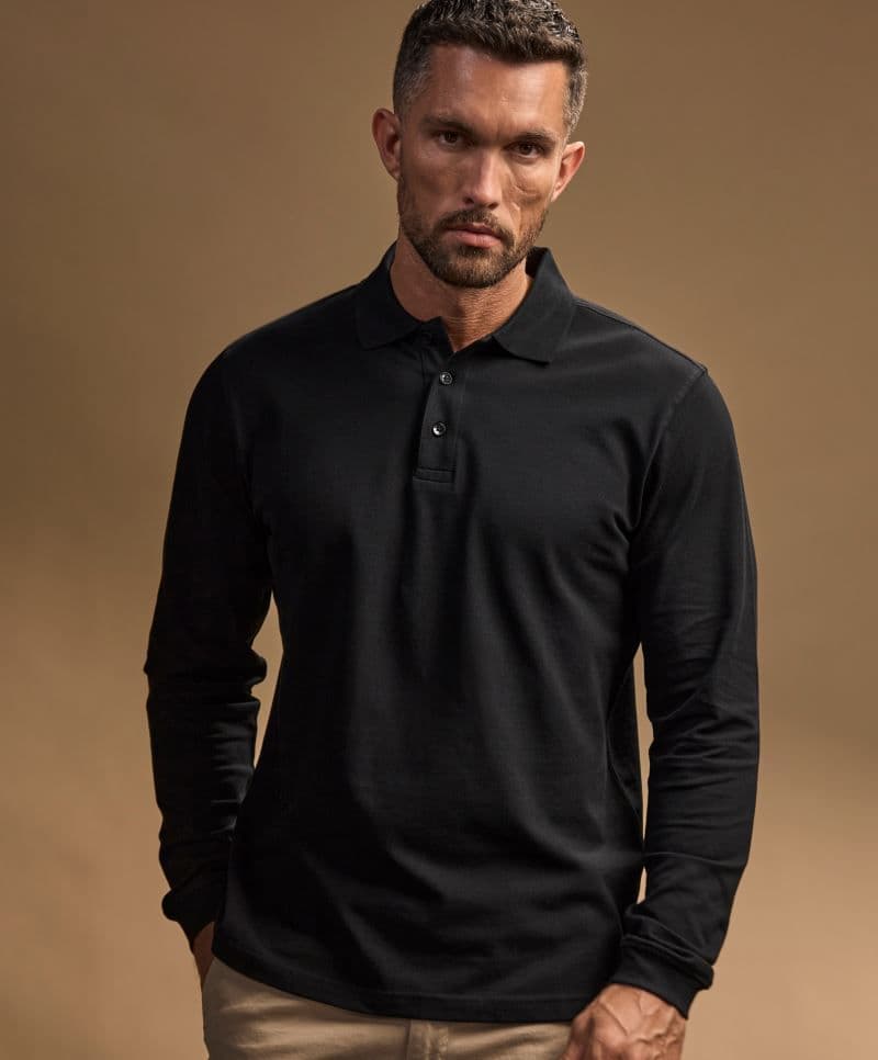 Tee Jays | TJ 1406 - Pánské elastické piqué polo s dl. rukávem