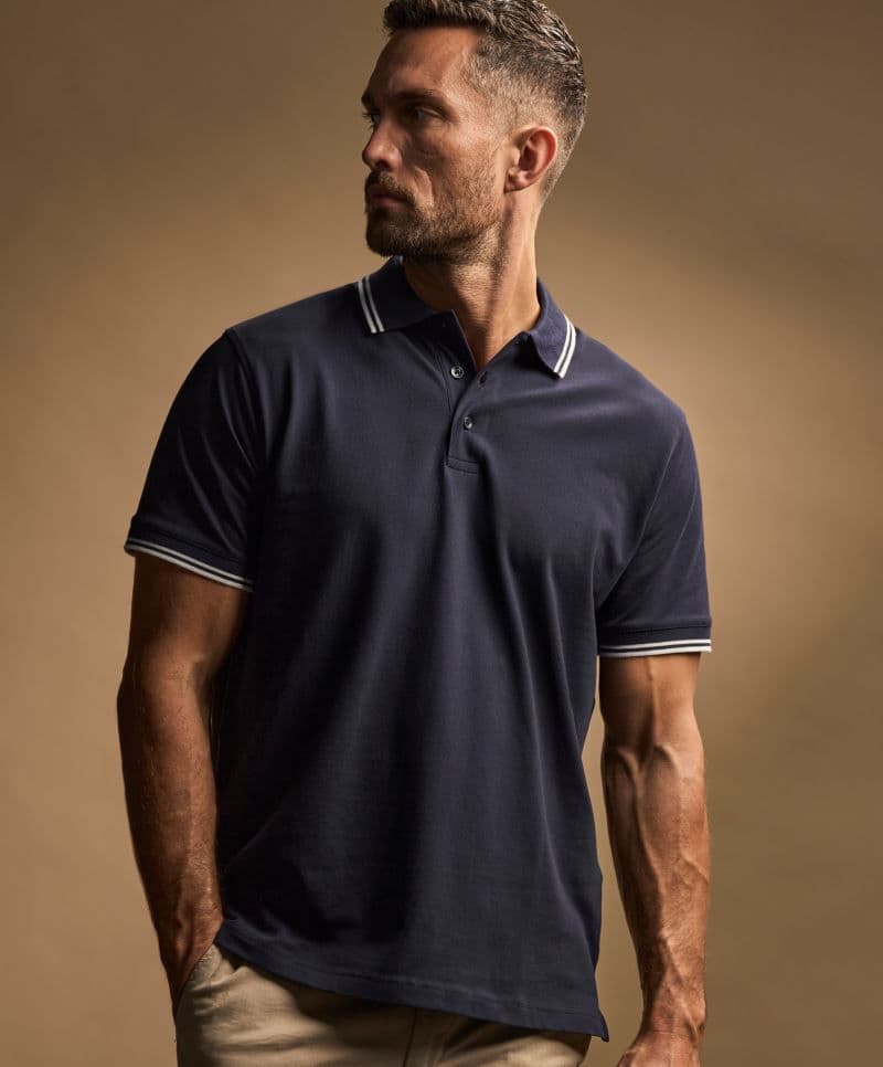 Tee Jays | TJ 1407 - Pánské elastické piqué polo "Stripe"
