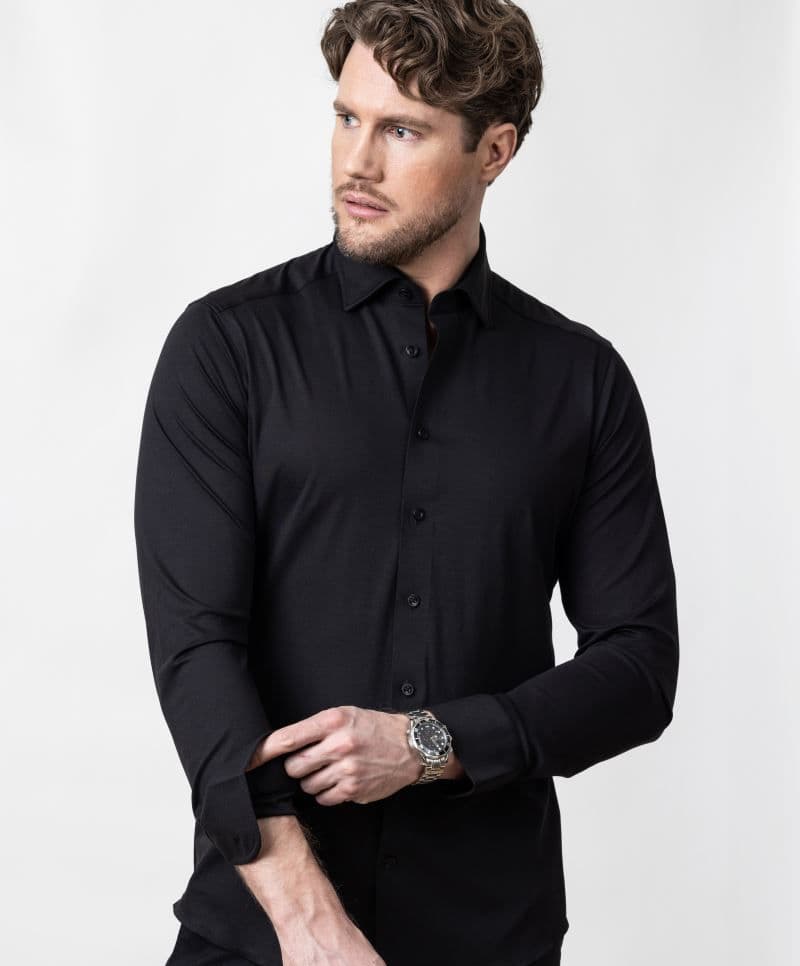 J.Harvest & Frost | IB 132 Regular Men - Košile Interlock s dlouhým rukávem
