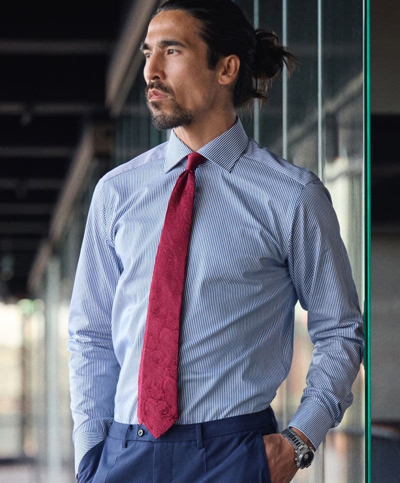 J.Harvest & Frost | YB 50 Regular Men - Keprová košile s dlouhým rukávem